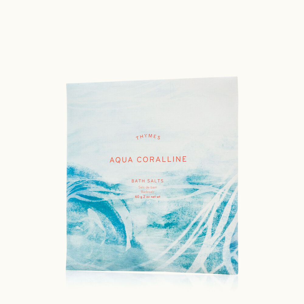 Thymes Aqua Coralline Bath Salts Envelope for a Spa Experience image number 0
